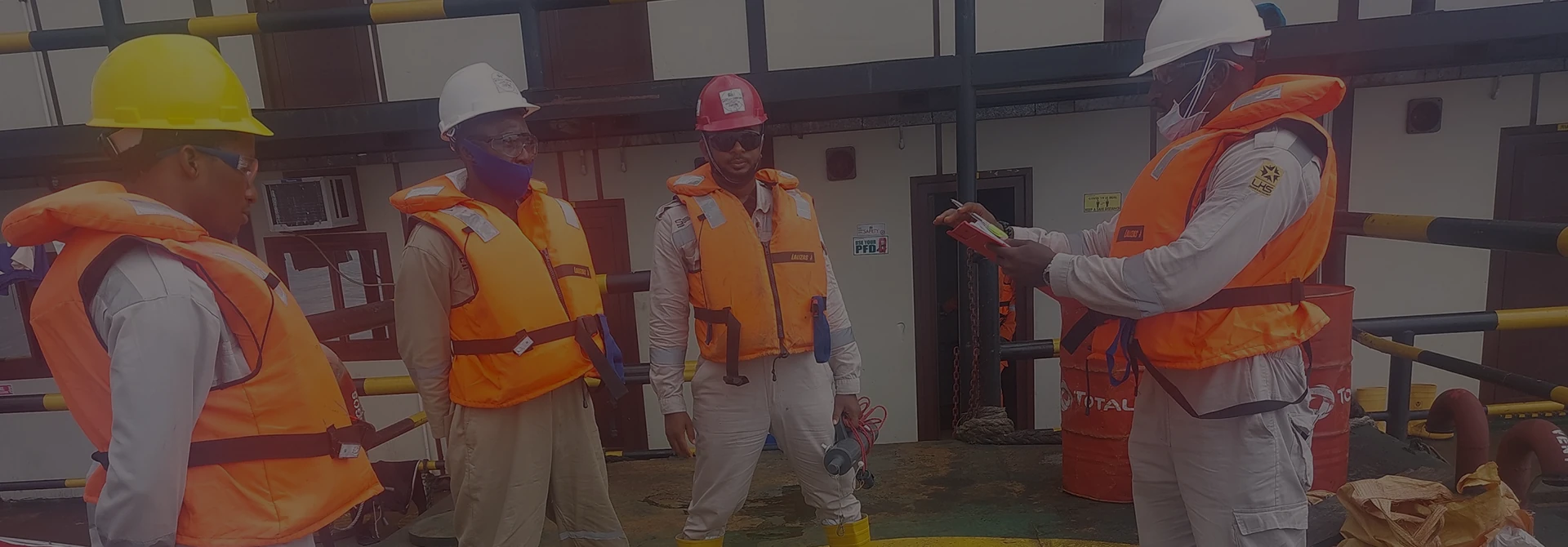 TMCH field team during an operational briefing